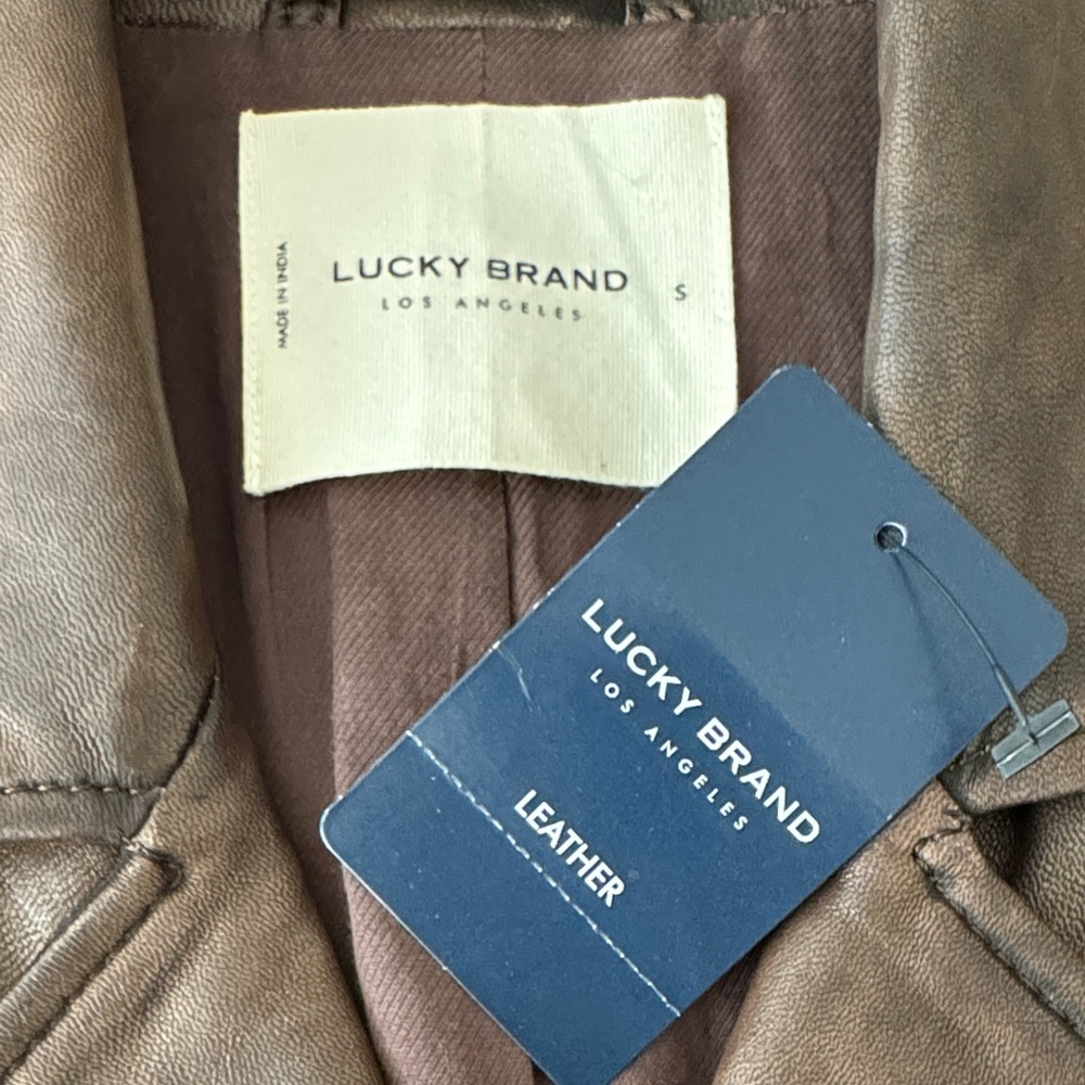Lucky Brand Classic Moto Lamb Leather Jacket - Picture 2 of 13